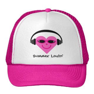 Summer Lovin' Heart With Headphones & Shades Trucker Hat