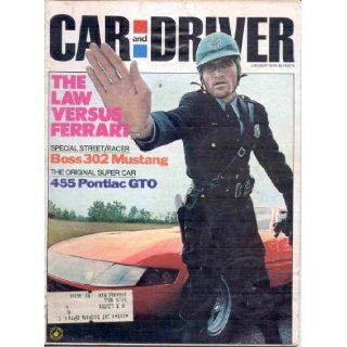 CAR AND DRIVER MAGAZINE JANUARY 1970 BOSS 302 MUSTANG 455 PONTIAC GTO VINTAGE ADS!: CAR AND DRIVER MAGAZINE: Books