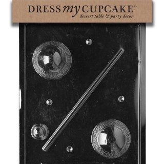 Dress My Cupcake DMCE457 Chocolate Candy Mold, Medium 3D Crystal Egg, Easter: Kitchen & Dining