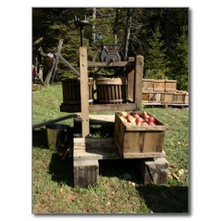 Antique Apple Cider Press Post Cards