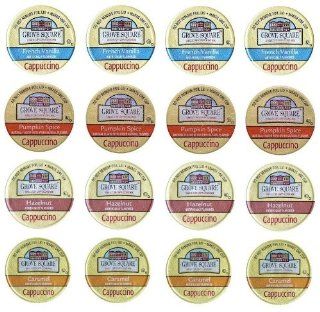 16 Keurig K cup Cappuccino Celebration Yummy Cappuccinos by Grove Square   Pumpkin, Caramel, French Vanilla and Hazelnut. Try them ALL, Garden, Lawn, Maintenance  Lawn And Garden Chippers  Patio, Lawn & Garden