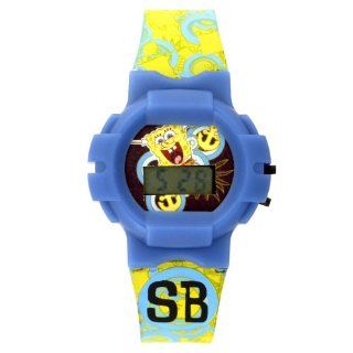 SpongeBob SquarePants Kids' SBP474 Blue and Yellow Watch: Watches