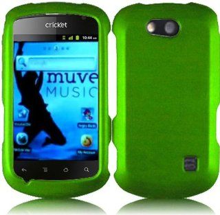 ZTE X501 Groove Hard Neon Green Snap On Case Cover Faceplate Protector with Free Gift Reliable Accessory Pen: Cell Phones & Accessories