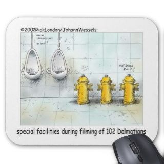 Pampered Dog Bathrooms Funny Gifts & Tees Mouse Pad