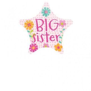 Big Sister Pink Star Shape 19" Mylar Foil Balloon: Toys & Games