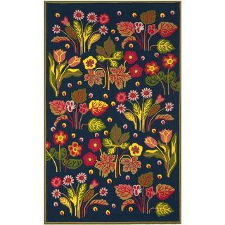 Safavieh FRS465A Four Seasons Collection Indoor/Outdoor Area Rug, 8 by 10 Feet, Navy and Green  
