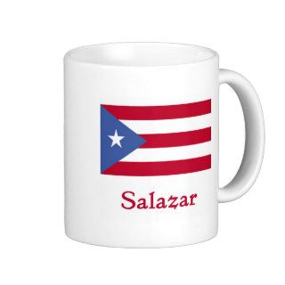 Salazar Puerto Rican Flag Mugs