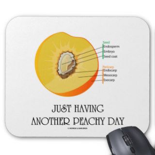 Just Having Another Peachy Day (Peach Anatomy) Mouse Pad