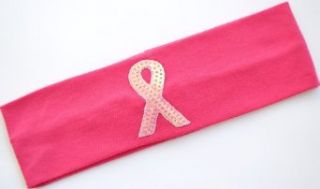 Breast Cancer Awareness Sequin Stretch Headband (Hot Pink) at  Womens Clothing store: Headwraps Headwear