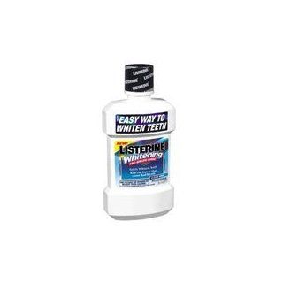 "Listerine Whitening MouthWash Pre Brush Rinse, Clean Mint   473 Ml (16 Oz)/ pack, 2 pack": Health & Personal Care