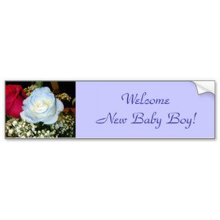 Welcome New Baby Boy! Bumper Stickers