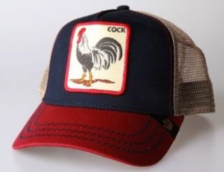 Goorin Brothers Animal Farm Cockadoodle Rooster Red Trucker Hat/Cap at  Womens Clothing store