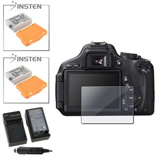 LCD Protector/ INSTEN Battery/ Chargers for Canon EOS Rebel T3i BasAcc Camera Batteries & Chargers