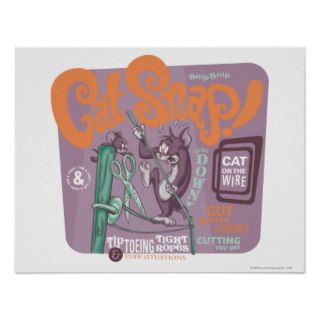 Tom and Jerry Cat Snap Print