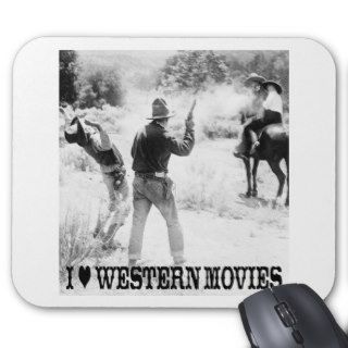 I Love Westerns Mouse Mats