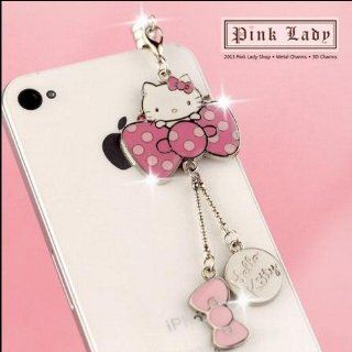 ip477 Cute Hello Kitty Dust Proof Phone Plug Cover Charm For iPhone Smart Phone: Cell Phones & Accessories