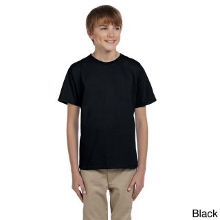 Gildan Gildan Youth Ultra Cotton 6 ounce T shirt Black Size XS (4 6)