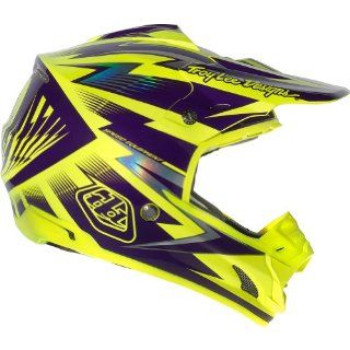 Troy Lee Designs Cyclops SE3 Motocross/Off Road/Dirt Bike Motorcycle Helmet   Yellow/Purple / Medium: Automotive