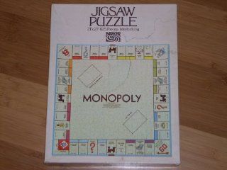 Vintage MONOPOLY BOARD Jigsaw Puzzle 21" x 21", 625 Interlocking pieces. Parker Brothers #479. Copyright date of board pictured is 1961.: Everything Else