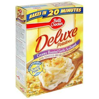 Betty Crocker Deluxe Creamy Roasted Garlic Scalloped Potatoes, 8 Ounce Boxes (Pack of 12) : Grocery & Gourmet Food