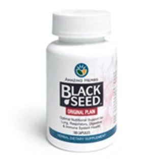 Amazing Herbs Black Seed Original Plain   100 capsules: Health & Personal Care