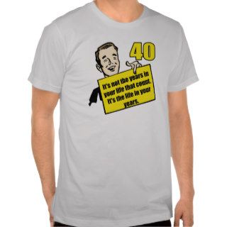 Living Life 40th Birthday Gifts T Shirts