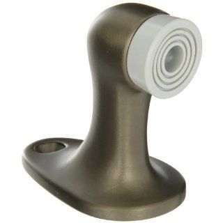 Rockwood 483.10B Bronze Door Stop, #12 x 1 1/4" FH WS Fastener with Plastic Anchor, 1 5/8" Base Width x 2 5/8" Base Length, 2 3/4" Height, Satin Oxidized Oil Rubbed Finish: Industrial & Scientific