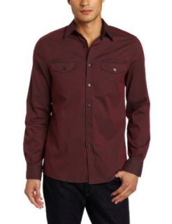 Kenneth Cole New York Men's Double Pocket Dobby Stripe Shirt, Cranberry Combo, X Large at  Mens Clothing store: Button Down Shirts