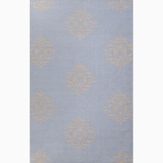 Handmade Tribal Pattern Blue/ Gray Wool Rug (9 x 12) JRCPL 7x9   10x14 Rugs
