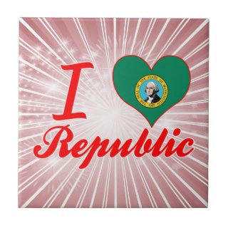I Love Republic, Washington Ceramic Tiles