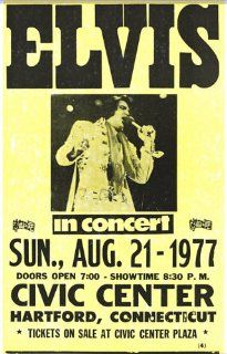 Elvis in Concert 1977 14" X 22" Vintage Style Poster : Prints : Everything Else