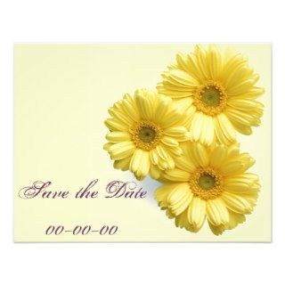 Pretty 'Little Yellow Flowers' Floral Design Invitations