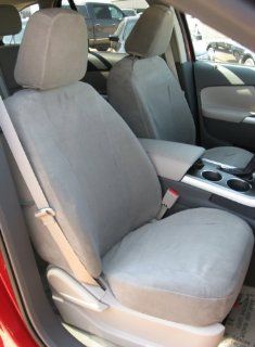 Exact Seat Covers, F493 V7, 2011 2012 Ford Edge Limited and Sport Pair Front Bucket Exact Fit Seat Covers, Gray Velour Automotive