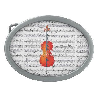 Cello & I Rock_ Oval Belt Buckle