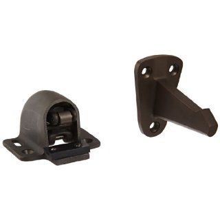 Rockwood 494R.10B Bronze Wall Mount Automatic Door Holder with Stop, Satin Oxidized Oil Rubbed Finish, 3 3/4" Wall to Door Projection, Includes Fasteners for Use with Solid Wood Doors and Masonry Walls: Industrial Hardware: Industrial & Scientific