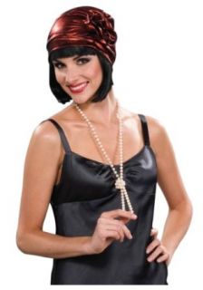 Flapper Cloche Hat (Standard): Costume Headwear And Hats: Clothing