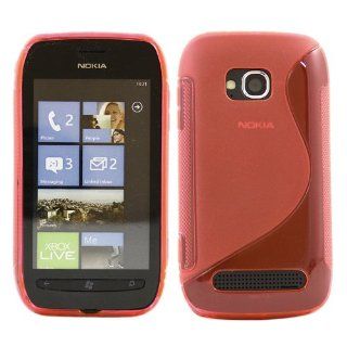 iTALKonline ProGel WAVE S Line Tough Grip TPU Case Cover Skin Protector For Nokia Lumia 710   Pink: Cell Phones & Accessories