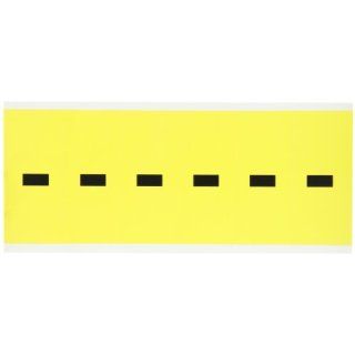 Brady 3450 DSH 3 1/2" Height, 1 1/2" Width, B 498 Repositionable Coated Vinyl Cloth, Black On Yellow Color 34 Series Indoor Symbol Label, Legend "DSH" (6 Lables Per Card): Industrial Warning Signs: Industrial & Scientific
