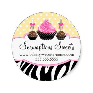 Cake Pops Cupcake Bakery Stickers