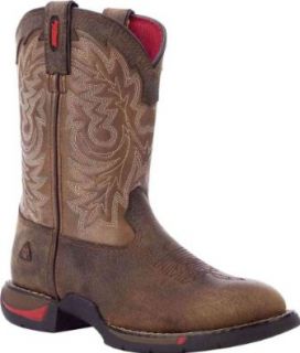 Rocky Western 2573 Youth's Long Range Round Toe Cowboy Boot Brown/Tan Shoes