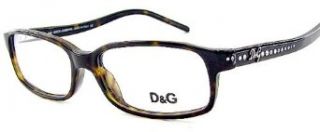 Dolce & Gabbana D&G Optical Frame Eyeglasses 1123B 1123 B 502 Tortoise Frame Size: 50 14 130: Clothing