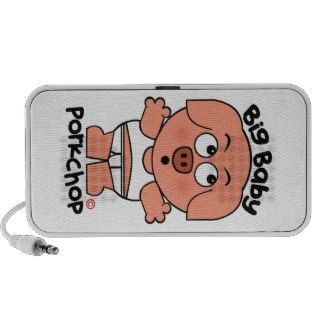Cute Pig Big Baby Porkchop Notebook Speakers
