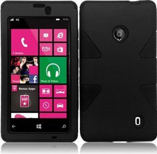 Nokia Lumia 521 520 ( AT&T , Metro PCS , T Mobile ) Phone Case Accessory Charming Black Dual Protection D Dynamic Tuff Extra Stong Cover with Free Gift Aplus Pouch: Cell Phones & Accessories