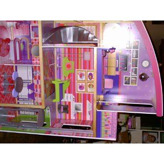 Kidkraft Wooden Modern Dream Glitter Dollhouse fits barbie: Toys & Games