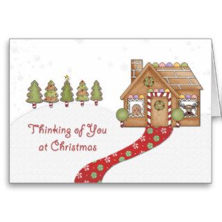 Gingerbread House Christmas Card