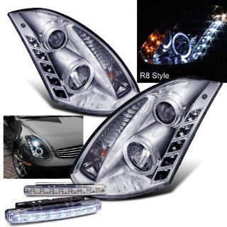 2005 INFINITI G35 HALO PROJECTOR HEADLIGHTS HEAD LIGHTS 2DR + 8 LED BUMPER LAMPS Automotive