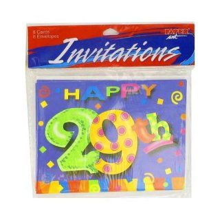48 29th birthday invitations; pack of 8: Health & Personal Care