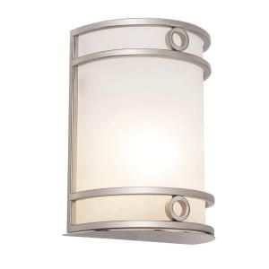 Filament Design Cabernet Collection 1 Light 24 in. Brushed Nickel Wall Sconce with White Frosted Shade CLI WUP595162