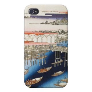 One Hundred Famous Views of Edo Ando Hiroshige Cover For iPhone 4