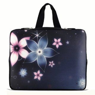 Blue Flower 14" 14.4" inch Notebook Laptop Case Sleeve Carrying bag with Hide Handle for Lenovo Y470 Y480/ASUS A43 N46 X84/Samsung 530 Q470 Q460/DELL Inspiron 14R Vostro 1450 XPS 14/HP DV4 ENVY 4 G4/TOSHIBA 800/SONY EG3/ACER/Thinkpad E420: Comput